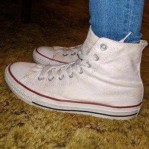 White Hightop Converses